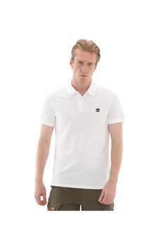 B0a6bx41001-r Timberland Mıllers Rıver Short Sleeve Stretch Polo Erkek T-shirt Beyaz-15416