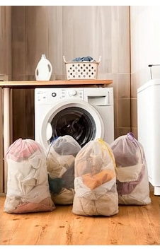 4'lü Renkli Çamaşır Yıkama Filesi - Ayakkabı Ve Bebek Elbisesi İçin 4'lü Renkli Çamaşır Yıkama Filesi - Ayakkabı Ve Bebek Elbisesi İçin