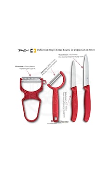 Victorinox Meyve Sebze Soyacak Ve Doğrama Bıçağı Seti Ms10 Victorinox Meyve Sebze Soyacak Ve Doğrama Bıçağı Seti Ms10