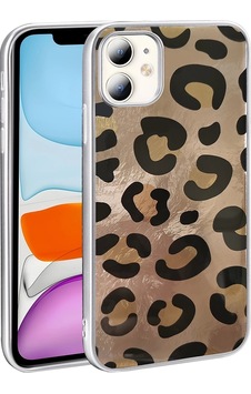 Apple Uyumlu iPhone 11 Kılıf Desenli Zore Mep Kapak Gold Leopar Apple Uyumlu iPhone 11 Kılıf Desenli Zore Mep Kapak Gold Leopar