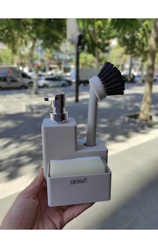 Arow Verona Sıvı Sabunluk Mutfak Seti Krem Arow Verona Sıvı Sabunluk Mutfak Seti Krem