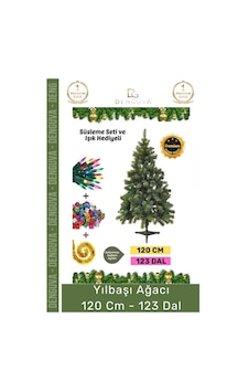 Premium Kutu Süsleme Seti Yılbaşı Çam Ağacı Renkli Işığı Yeni Yıl Süsleri Noel Paketi 120 Cm 123 Dal Premium Kutu Süsleme Seti Yılbaşı Çam Ağacı Renkli Işığı Yeni Yıl Süsleri Noel Paketi 120 Cm 123 Dal