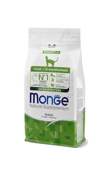 Monge Adult Tek Proteinli Tavşanlı Yetişkin Kedi Maması 1,5 Kg Monge Adult Tek Proteinli Tavşanlı Yetişkin Kedi Maması 1,5 Kg