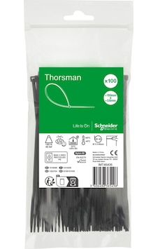 Schneider Electric Imt46406 150x3,6 Siyah Kablo Bağı Klips 100'lü Paket Schneider Electric Imt46406 150x3,6 Siyah Kablo Bağı Klips 100'lü Paket