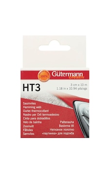 Gütermann Ht3 Polar Etek, 10 Metre Uzunluk X 3 Cm Genişlik, Beyaz Açık Gri Gütermann Ht3 Polar Etek, 10 Metre Uzunluk X 3 Cm Genişlik, Beyaz Açık Gri