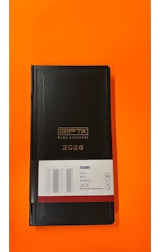 Gıpta 2026 Ticari Kasa Ajandası 17x33 Cm 118-tck Siyah Gıpta 2026 Ticari Kasa Ajandası 17x33 Cm 118-tck Siyah