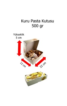 Kuru Pasta Kutusu 500 Gr 5x12x22 Cm Ebatlarda 10 Adet Gönderilecektir