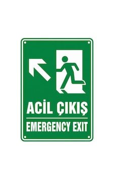 Acil Çıkış 21x30cm Pvc Isg Levha V24 Acil Çıkış 21x30cm Pvc Isg Levha V24