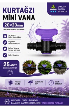 25 Adet 20x20mm Mini Vana