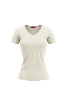 Raru Kadın %100 Pamuk T-Shirt Mulıer Ekru Raru Kadın %100 Pamuk T-Shirt Mulıer Ekru