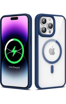 Apple Uyumlu iPhone 14 Pro Max Kılıf M-safe Wireless Şarj Özellikli Silikon Zore Ege Kapak Lacivert Apple Uyumlu iPhone 14 Pro Max Kılıf M-safe Wireless Şarj Özellikli Silikon Zore Ege Kapak Lacivert