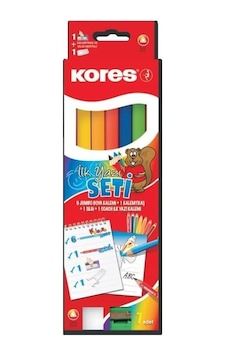 Kores Jumbo Coach İlk Yazı Yazı Kalemi Seti Çok Renkli