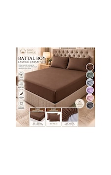 Slc Home%100 Pamuk Kumaş 180 X200 Cm Battal Boy Lastikli Çarşaf +2 Adet Yastık Kılıfı Kahverengi - 939447493 Kahverengi Slc Home%100 Pamuk Kumaş 180 X200 Cm Battal Boy Lastikli Çarşaf +2 Adet Yastık Kılıfı Kahverengi - 939447493 Kahverengi