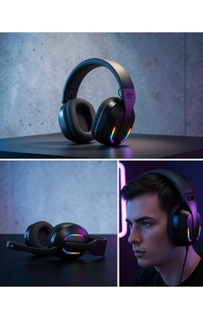 Kablosuz Oyuncu Kulaklık Rgb Aydınlatmalı Uczzzpgb500bluetoothoyuncukulaklığı-4 Kablosuz Oyuncu Kulaklık Rgb Aydınlatmalı Uczzzpgb500bluetoothoyuncukulaklığı-4
