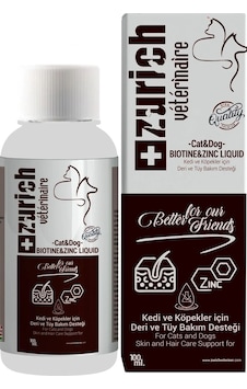 Zurich Kedi Köpek Biotin Deri ve Tüy Bakımı Likit 100 ML