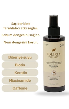 Folixia Biberiye Saç Toniği Saç Dökülmesine Eğilimli Saçlar İçin, Canlandırıcı Ve Güçlendirici Bakım 200 Ml