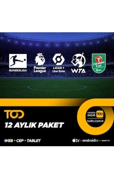 Tod 12 Aylık Spor Extra+ Paketi - (Web + Cep + Tablet + Smart Tv) (550098342) Tod 12 Aylık Spor Extra+ Paketi - (Web + Cep + Tablet + Smart Tv) (550098342)