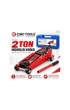 Cmc Tools 2 Ton Hidrolik Kriko Arabalı Kriko Taşıma Çantalı 135-320 Mm