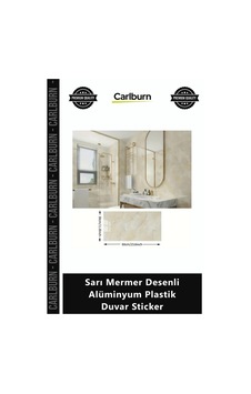 Özel Üretim Yapışkanlı Isıya Dayanıklı Mutfak Sarı Mermer Desenli Alüminyum Plastik Duvar Sticker Özel Üretim Yapışkanlı Isıya Dayanıklı Mutfak Sarı Mermer Desenli Alüminyum Plastik Duvar Sticker