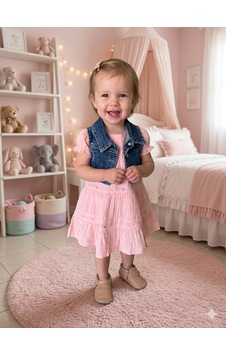 Babydoll Elbise Moonstar açık pembe Babydoll Elbise Moonstar açık pembe