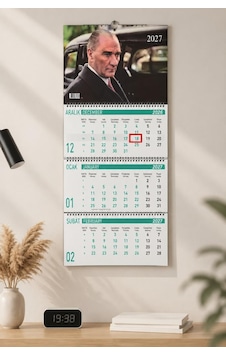 Lizy 2027 Atatürk Temalı Gemici Takvimi Spiralli 33x24 Cm Tasarım-1 Lizy 2027 Atatürk Temalı Gemici Takvimi Spiralli 33x24 Cm Tasarım-1