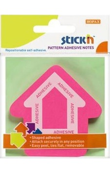 Stıckn Ok Şekilli 70x70 MM Pembe 50 Yaprak Not Kağıdı 4-2154200-5 Stıckn Ok Şekilli 70x70 MM Pembe 50 Yaprak Not Kağıdı 4-2154200-5