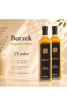 Burzek - Kurkumin Ve Bentonit Kili İçeren Takviye Edici Gıda 1000 Ml 2li Paket Burzek - Kurkumin Ve Bentonit Kili İçeren Takviye Edici Gıda 1000 Ml 2li Paket