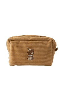 Mama Yoyo Kadife Organizer Çanta Tarçın Nakışlı Ayıcık Kahvrengi Kahverengi Mama Yoyo Kadife Organizer Çanta Tarçın Nakışlı Ayıcık Kahvrengi Kahverengi