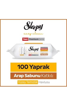 Easy Clean Premium Arap Sabunu Katkılı Yüzey Temizlik Havlusu Mendili 100 Yaprak Easy Clean Premium Arap Sabunu Katkılı Yüzey Temizlik Havlusu Mendili 100 Yaprak