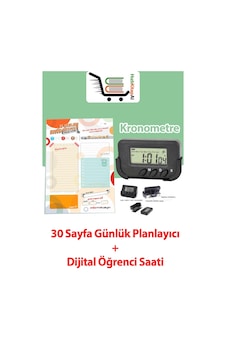 Günlük Planlayıcı 30 Sayfa+kronometre Dijital Saat Günlük Planlayıcı 30 Sayfa+kronometre Dijital Saat