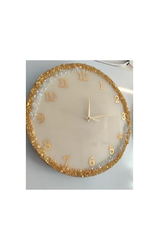 40 Cm Dekoratif Duvar Saati Krem Krem 40 Cm Dekoratif Duvar Saati Krem Krem