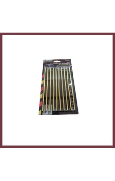 Storeşahin U Tip Geçmeli Havalandırma Nikelaj Şerit Çıta İnce 20cm 10 Parça Gold Shn0720