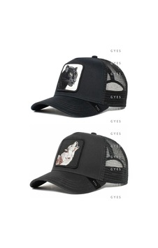 Caxis Spor Hayvan Figürlü Şapka Unisex 2'li Takım Arkadan Ayarlanabilir Panter-kurt Caxis Spor Hayvan Figürlü Şapka Unisex 2'li Takım Arkadan Ayarlanabilir Panter-kurt