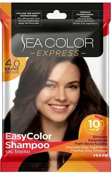 Sea Color Express Amonyaksız Şampuan Saç Boyası 30 Ml 4.0 Numara Kahve Sea Color Express Amonyaksız Şampuan Saç Boyası 30 Ml 4.0 Numara Kahve