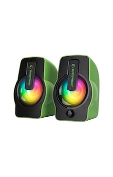 Rampage Falsetto Rms-g7 Hoparlör Seti 2.0 6w - Yeşil Rgb Işıklı Usb Kablolu Rampage Falsetto Rms-g7 Hoparlör Seti 2.0 6w - Yeşil Rgb Işıklı Usb Kablolu