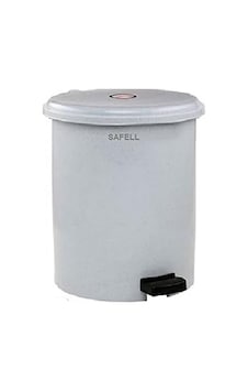 Pedallı Çift Kovalı Çöp Kovası 25 Litre - Isıya Dayanıklı - Gri Pedallı Çift Kovalı Çöp Kovası 25 Litre - Isıya Dayanıklı - Gri