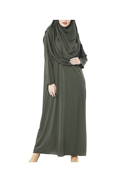 Bav Butik Ayvitrin Kadın Tesettür Tek Parça Namaz Elbisesi Haki Bav Butik Ayvitrin Kadın Tesettür Tek Parça Namaz Elbisesi Haki