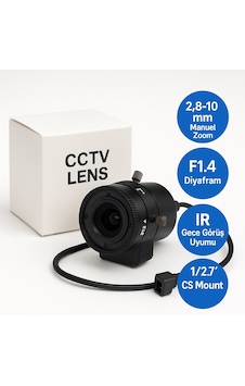 2mp 2.8-10mm F1.4 Auto Iris Ir Destekli Cctv Güvenlik Lensi Tv2810d-mpır 2mp 2.8-10mm F1.4 Auto Iris Ir Destekli Cctv Güvenlik Lensi Tv2810d-mpır