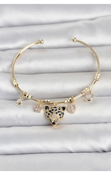 Pirinç Gold Renk Leopar Detaylı Charmlı Kadın Bileklik Tj-bb8490 Diğer Pirinç Gold Renk Leopar Detaylı Charmlı Kadın Bileklik Tj-bb8490 Diğer