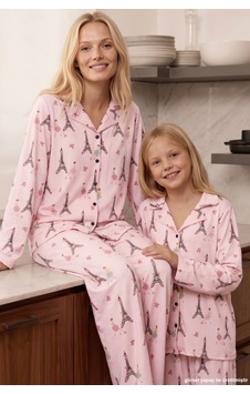 Siyah İnci Pembe Desenli Termal Kumaşlı Ultra Soft Yumuşak Düğmeli Örme Pijama Takımı 26226826 Siyah İnci Pembe Desenli Termal Kumaşlı Ultra Soft Yumuşak Düğmeli Örme Pijama Takımı 26226826