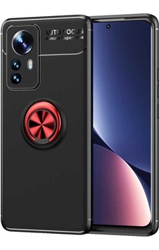 Xiaomi Mi 12 Kılıf Zore Ravel Silikon Kapak Siyah-Kırmızı Xiaomi Mi 12 Kılıf Zore Ravel Silikon Kapak Siyah-Kırmızı