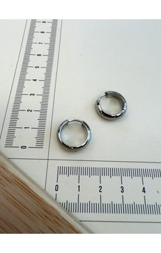 316 L Cerrahi Çelik 5mm 14mm Bombeli Çelik Halka Küpe Gümüş 316 L Cerrahi Çelik 5mm 14mm Bombeli Çelik Halka Küpe Gümüş
