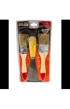 Real Özs Kestirme Fırça Ve Spatula Seti 3 Parça