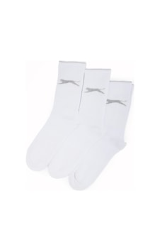 Slazenger Jago 3 Lü Erkek Spor Beyaz Çorap Beyaz