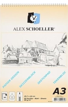 Alex Schoeller A3 Spiralli Eskiz Defteri 90 Gr 60 Yaprak Spiralli Alex Schoeller A3 Spiralli Eskiz Defteri 90 Gr 60 Yaprak Spiralli