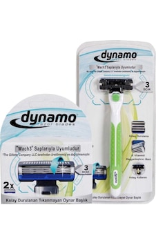 Dynamo 3 Bıçaklı Tıraş Makinesi + Yedek Başlık 2'li Dynamo 3 Bıçaklı Tıraş Makinesi + Yedek Başlık 2'li