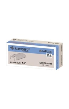 Kangaro 23/6 Sanayi Tipi Zımba Teli 1000'li Kangaro 23/6 Sanayi Tipi Zımba Teli 1000'li