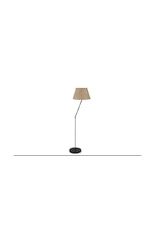 Rsylight Akrobatik Mafsallı Retro Rustik Siyah Keten Başlık Köşe Lambası Lambader Çap:45 Cm