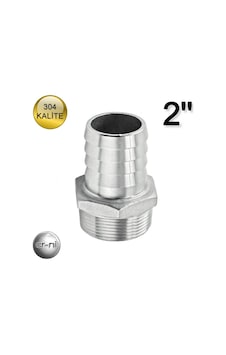 Paslanmaz Krom 2'' Hortum Rekoru(Hortum Ucu) 304 Kalite Paslanmaz Krom 2'' Hortum Rekoru(Hortum Ucu) 304 Kalite