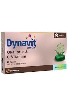 Dynavit Herbal Mentol & Okaliptus 16 Pastil